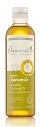 Amina's Natural Skincare | Organic Baby Bath & Massage Oil With Chamomile 250ml | 250ml