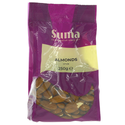 Suma Almonds - nutritious vegan snack with high calcium content, perfect for sweet recipes or on their own. No VAT charged.