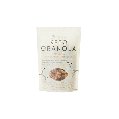 Keto Hana | Vanilla & Pink Himalayan keto granola | 300g