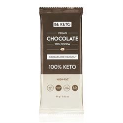 BeKeto | BeKeto - Vegan Keto Chocolate + MCT Caramelized Hazelnut 80g | 80g