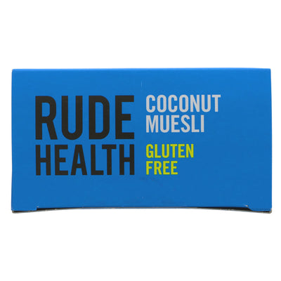 Gluten-free, vegan Coconut Muesli by Rude Health | 400g | Packed with quinoa, buckwheat flakes, seeds, dates, raisins, and coconut flakes.