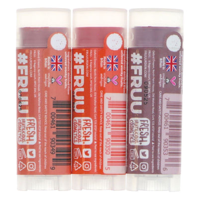 Fruu | Colour Balm Lip Trio - Coral,Strawberry,Mulberry | set