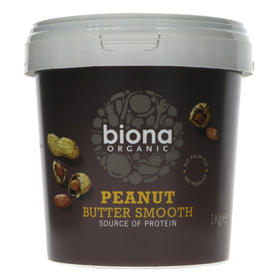 Biona | Organic Peanut Butter Smooth - Now IN 6 X 1KG | 1kg