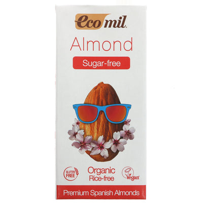 Organic vegan almond drink with 6% almonds, perfect for coffee, tea, or recipes. No sugar added.