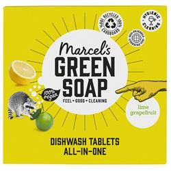 Marcels Green Soap | Marcels Dishwash Tabs Grapefruit & Lime - 25 tablets | 481g