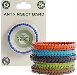 The Mosquito Company | Leather Mosquito Repellent Wristband - 1 unit | 8g