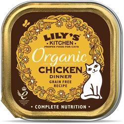 Lilys Kitchen |  Lily's Kitchen Organic Chicken Dinner for Cats 85g | 85g