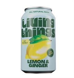 Living Things |  Living Things Lemon & Ginger Prebiotic + Probiotic Soda | 330ml