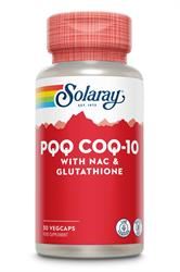 Solaray | PQQ COQ10 Glutathione NAC 30 Vcaps | 30vegicaps