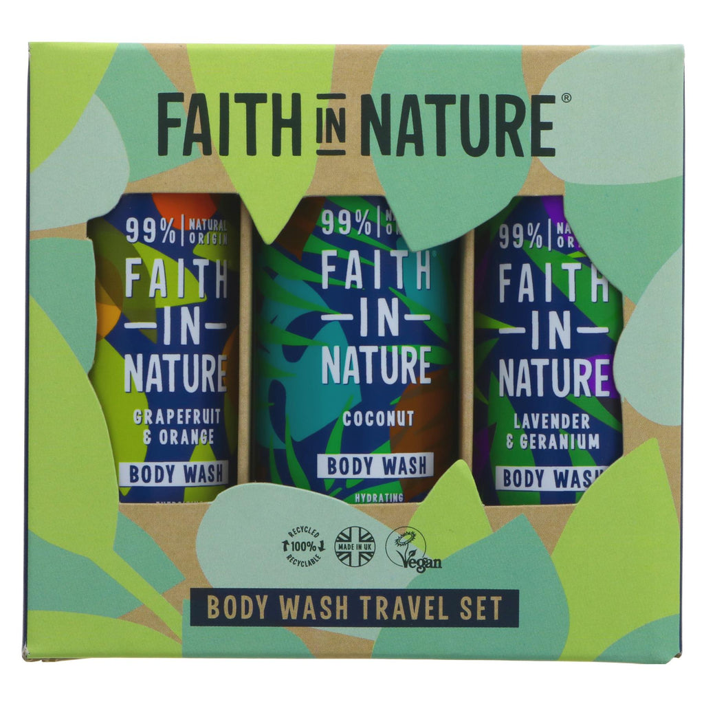 Faith In Nature | Bodywash Travel Gift Set 300ml | 300ml
