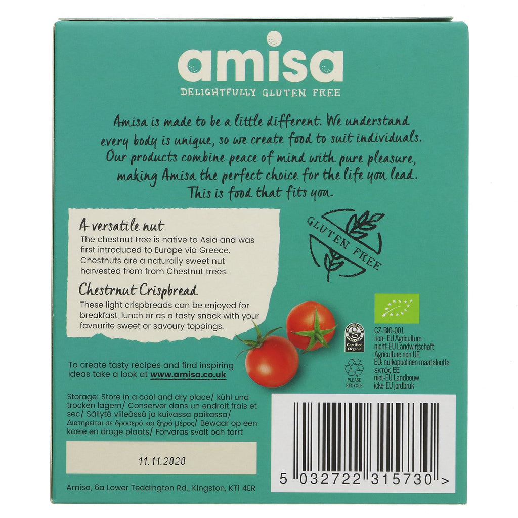 Amisa | Chestnut Crispbread | 100g