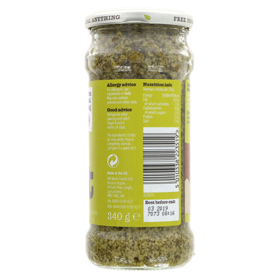 Zest | Basil Pesto, Vegan | 340G