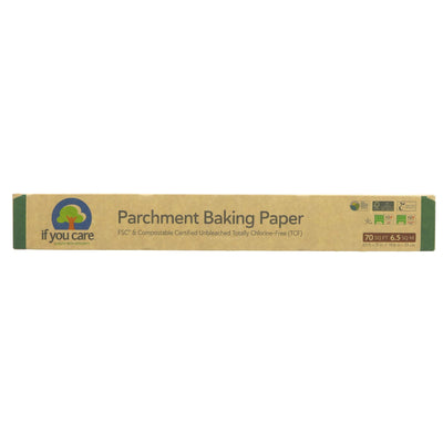 Eco-friendly Parchment Baking Paper - Unbleached & Chlorine-free - 19.8x33cm - Perfect for Baking, Roasting and Reheating. Vegan.