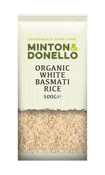 Minton & Donello | Organic White Basmati Rice | 500g