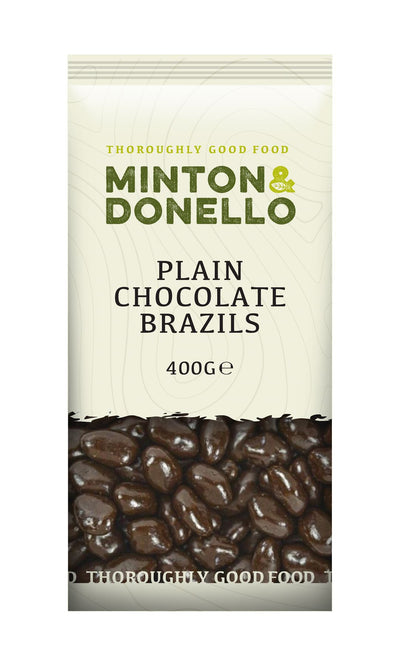 Minton & Donello | Plain Chocolate Brazils | 400g