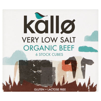 Kallo | Organic Very Low Salt Beef Stock Cubes | 48g