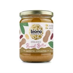 Biona | Biona Organic Peanut Butter Smooth Unsalted 500g | 500g