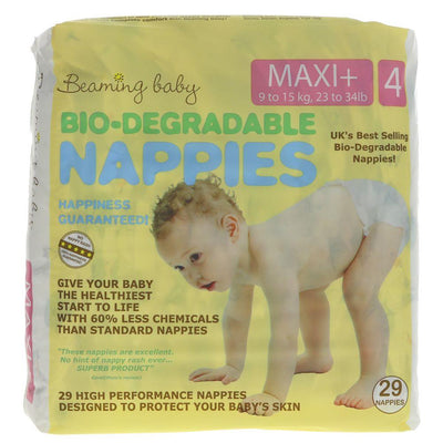 Beaming Baby | Bio Degradable - Maxi Plus - 9 - 15kg / Size 4 | 29