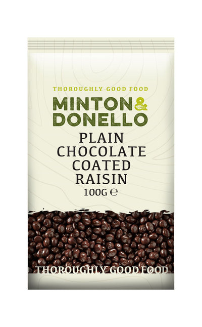 Minton & Donello | Plain Chocolate Coated Raisin | 100g