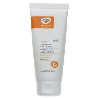 Green People | Spf15 Sun Lotion With Tan Accelerator | 100ml