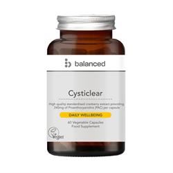 Balanced | Cysticlear Cranberry (240mg PAC) 60 Veggie Caps - Reusable Bottle | 60 capsule