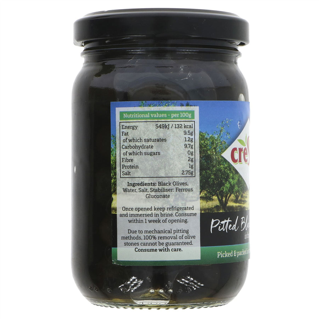 Crespo | Pitted Black Olives In Brine | 198G