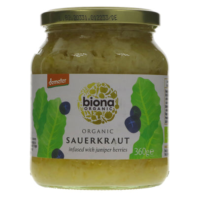 Organic, biodynamic, vegan sauerkraut - perfect for adding zing to meals. No VAT charged.