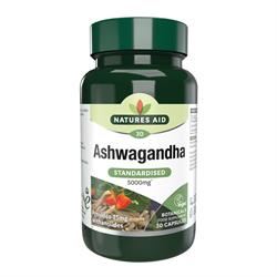 Natures Aid | Ashwagandha Standardised 5000mg | 30 capsule