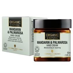 Amphora Aromatics | Mandarin & Palmarosa Hand Cream -Cosmos Organic 60ml | 60ml