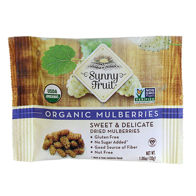 Sunny Fruit | Organic Mulberry Snack Packs | 6x30g