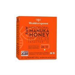 Wedderspoon | 100% Raw Manuka Honey on the Go 120g 24 Servings | 120g