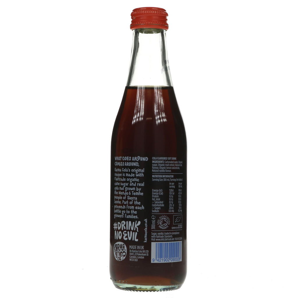 Organic, Fairtrade, No Added Sugar, Vegan Karma Cola - 300ML