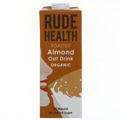 Organic, Vegan Roast Almond Oat Drink - Perfect for coffee & smoothies! Non-GMO, no VAT charged.