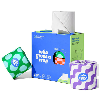 Who Gives A Crap | Toilet Tissue - Double Length | 4 pack