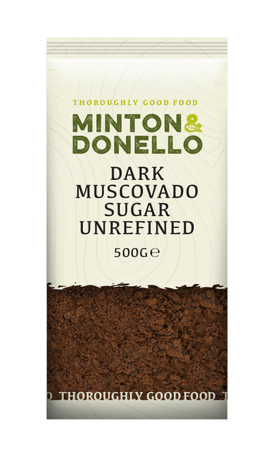 Minton & Donello | Dark Muscovado Sugar Unrefined | 500g