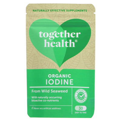 100% organic iodine supplement from UK seaweed, vegan & gluten-free for proper metabolism, thyroid & cognitive function.