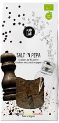 MAD LAB | Salt 'N Pepa - Organic Salt and Pepper Crackers 110g | 110g