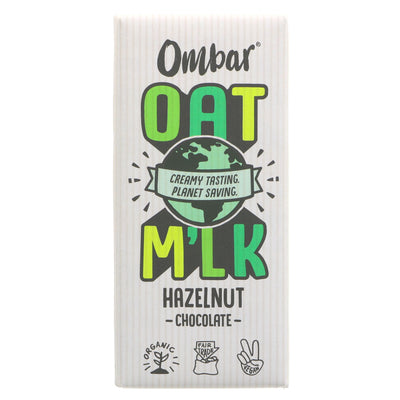 Organic Hazelnut Chocolate Bar | Fairtrade, Vegan, No Added Sugar | 70g