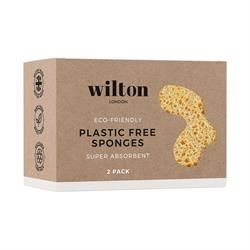 Wilton London | Wilton London Eco Plastic Free Sponge - Twin Pack | 2sponge