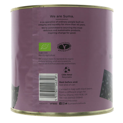 Suma | Black Beans - Organic - Catering Size | 2.6kg