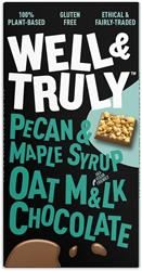 Well and Truly | Oat M&lk Chocolate with Pecan Nuts and Maple Syrup 90g | 90g