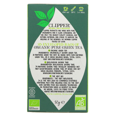 Clipper | Green Tea - Envelope, String & Tagged | 25 bags