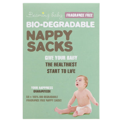 Eco-friendly, fragrance-free nappy sacks that disappear in 2-5 years! Perfect for conscious parents. Vegan.
