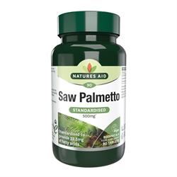 Natures Aid | Saw Palmetto - 500mg 90 Tablets | 90 tablet