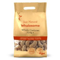 Just Natural Wholesome | Whole Cashews 250g | 250g