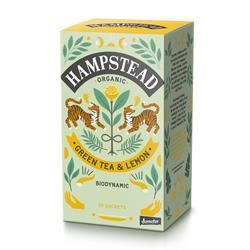 Hampstead Tea | Organic Biodynamic Lemon Green Tea 20 Bag | 20bag