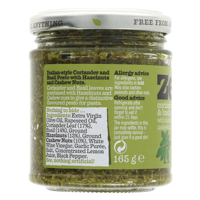 Zest | Coriander & Basil Pesto | 165G