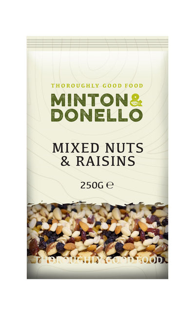 Minton & Donello | Mixed Nuts & Raisins | 250g