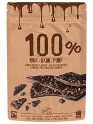 Belvas | Belgian Thins Dark 100% with Pure Cacao Nibs 80g | 80g