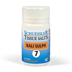 Schuessler | No 7 Kali Sulph Tissue Salts 125 Tabs | 125 tablet